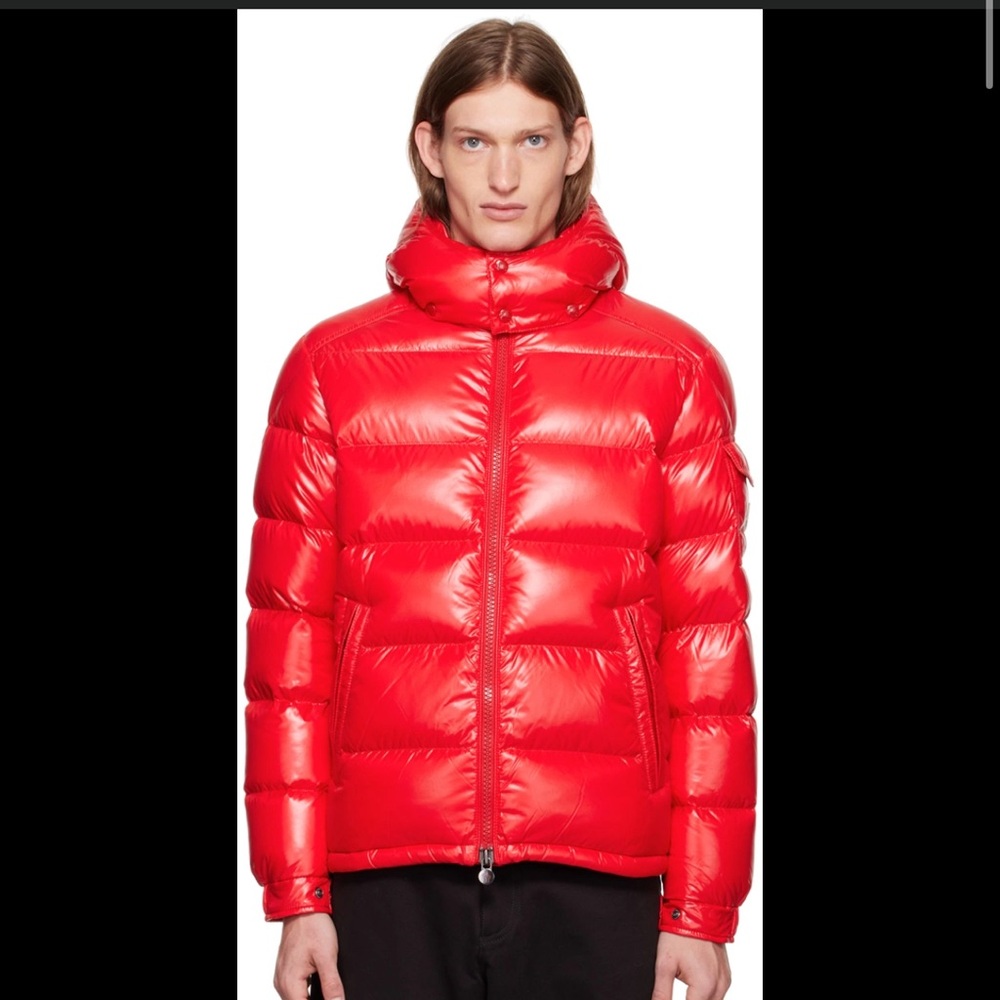 Moncler Maya Red Puffer Jacket